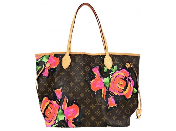 Sac cabas Louis Vuitton Neverfull MM Marron Rose