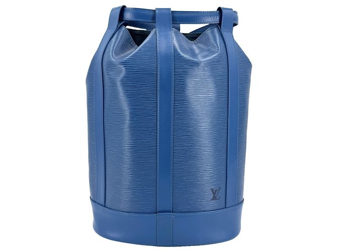 Bolsa de Ombro Louis Vuitton Randonee PM para Mulher Azul
