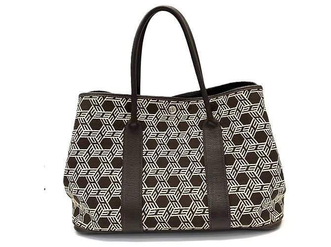 Hermès Sac Cabas Hermes Garden PM Marron