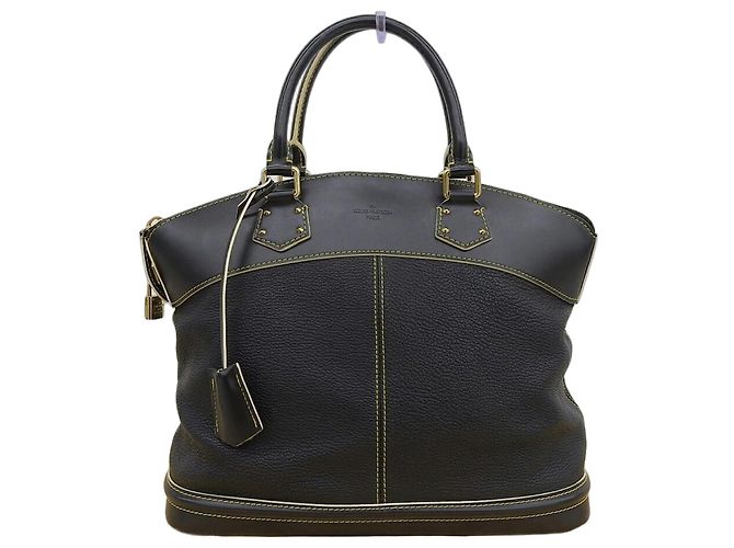 Borsa Louis Vuitton Suhali Lockit MM Nero