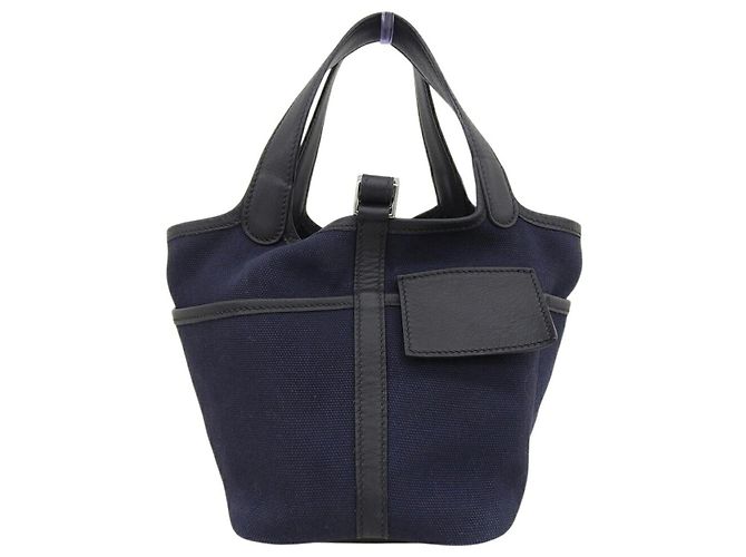 Hermès Borsa Hermes Picotin Lock Cargo PM Blu Blu navy