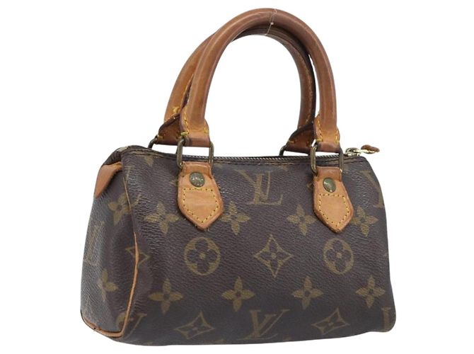 LOUIS VUITTON Monogram Mini Speedy Hand Bag M41534 LV Auth 197713 Monograma