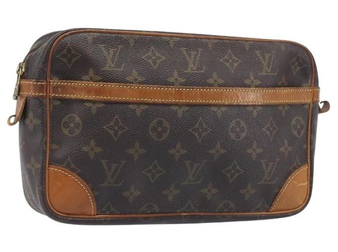 LOUIS VUITTON Monogram Compiegne 28 Clutch Bag M51845 LV Auth 198909 Monograma