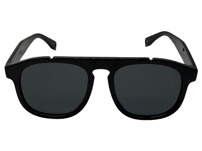 Occhiali da sole Fendi Rectangle in acetato nero