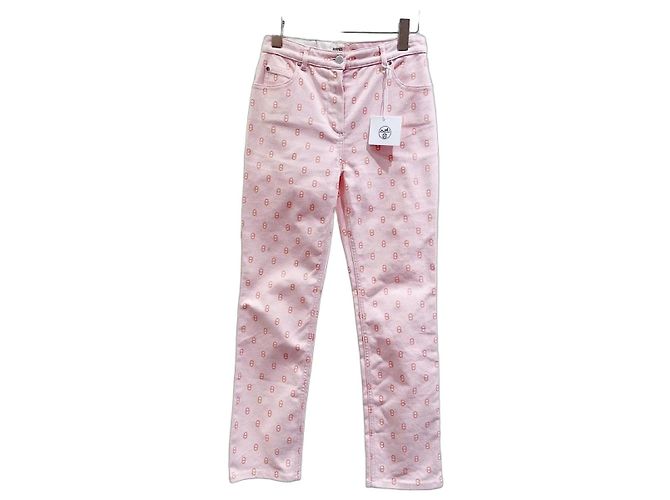 Pantalones Hermès de algodón talla 34 Multicolor