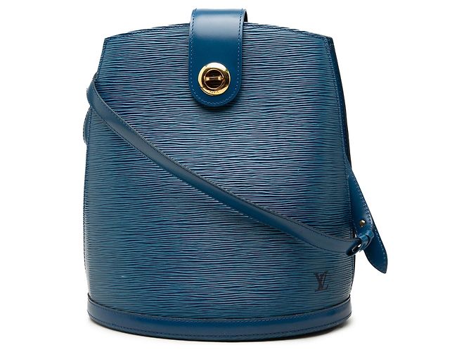 Borsa a tracolla Louis Vuitton Epi Cluny Blu