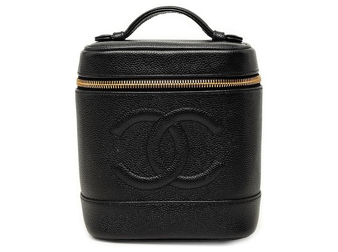 Vanity Neceser Chanel CC Caviar negro