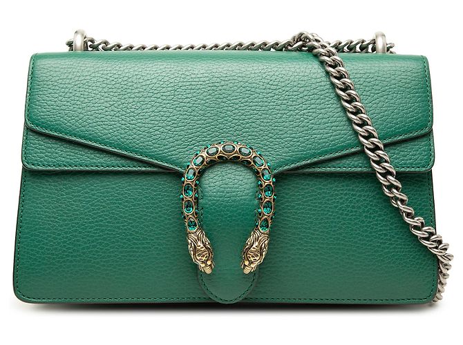 Borsa a tracolla Dionysus Medium in pelle verde Gucci