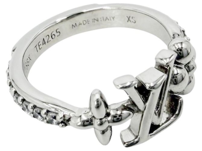 Louis Vuitton Monogram Flower Ring für Damen Silber