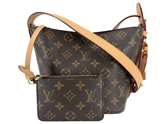 Bucket Borsa a secchiello Louis Vuitton Monogram All-In BB da donna Marrone