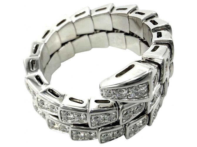 Bulgari Anello Bvlgari Serpenti Viper Argento