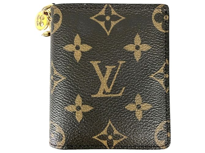 Louis Vuitton Bi-fold Wallet Brown Yellow
