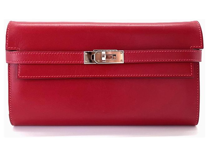 Hermès Hermes Kelly Long Geldbörse Rot