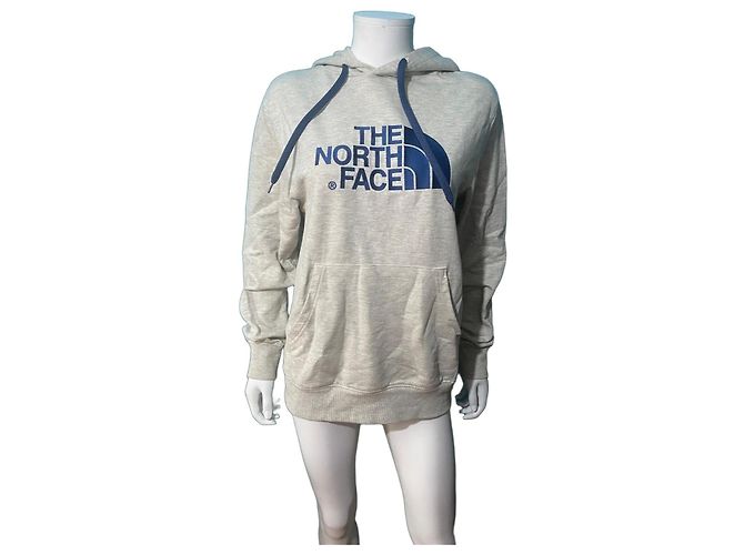 The North Face Hoodie Grau Blau