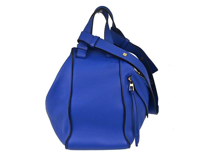 Loewe Hammock Leather Small Bleu