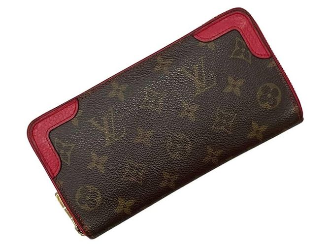 Louis Vuitton Zippy Round Long Wallet Brown