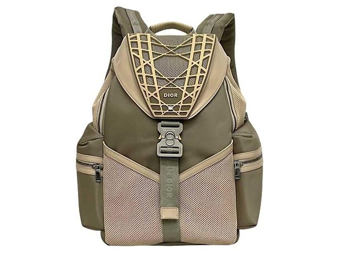 Christian Dior Cobra Backpack Beige Khaki