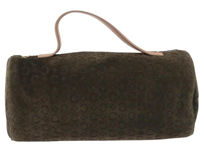 Céline Celine C Macadam Camoscio e Pelle Verde