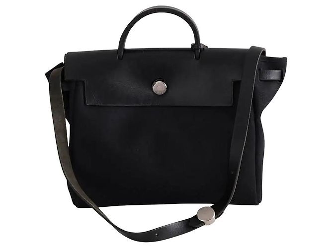 Hermès Herbag black backpack