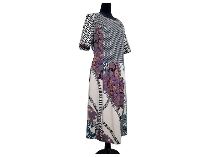 Etro Patterned Wool Sheath Dress Multiple colors Grey