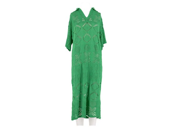 Autre Marque Vestido largo verde MOMENT de viscosa
