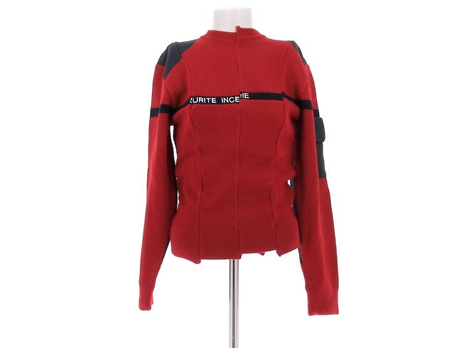 Autre Marque Roter Pullover "Sécurité Incendie"