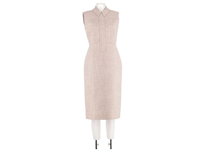 Vestido de lã bege Marc Jacobs