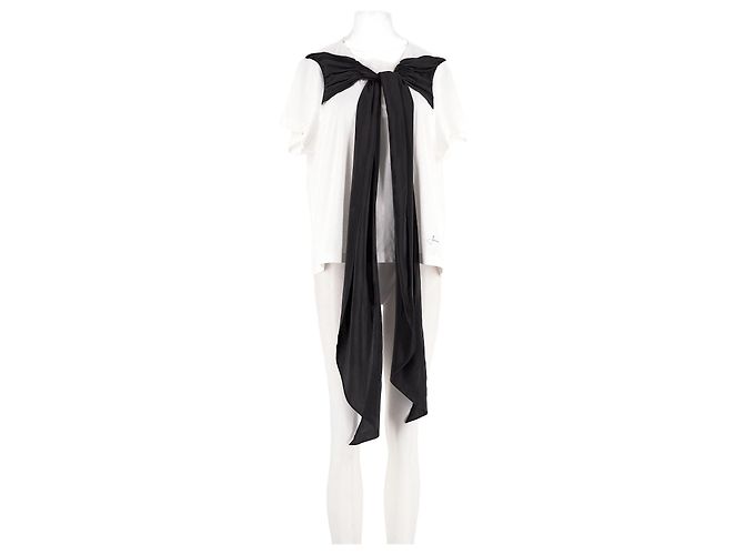 Autre Marque Top de algodón blanco PATOU
