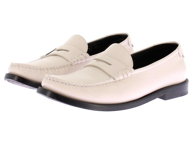 Mocasines Saint Laurent de cuero blanco