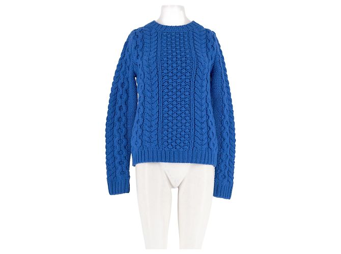 Joseph Wollpullover blau M