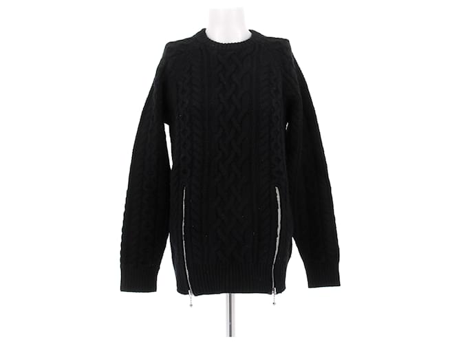 Alexander Wang Schwarzer Wollpullover