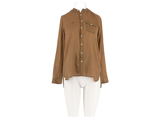 Camicia Laurence Bras in cotone marrone