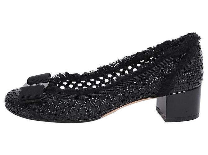 Salvatore Ferragamo Schwarze Ballerinas - size UK 5
