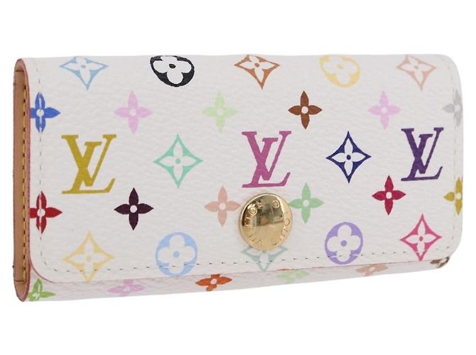 LOUIS VUITTON Monogram Multicolor Multicles 4 Key Case White M93731
