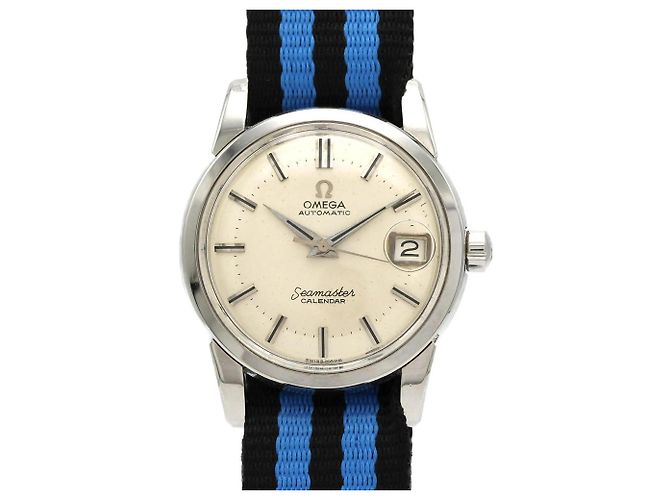 Relógio automático Omega Seamaster Calendar em aço inoxidável
