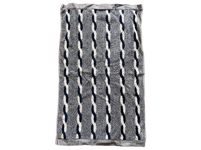 Toalla de algodón Cerruti 1881 Negro Blanco Gris