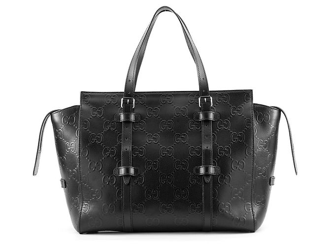 Borsa Tote Gucci in pelle nera Nero
