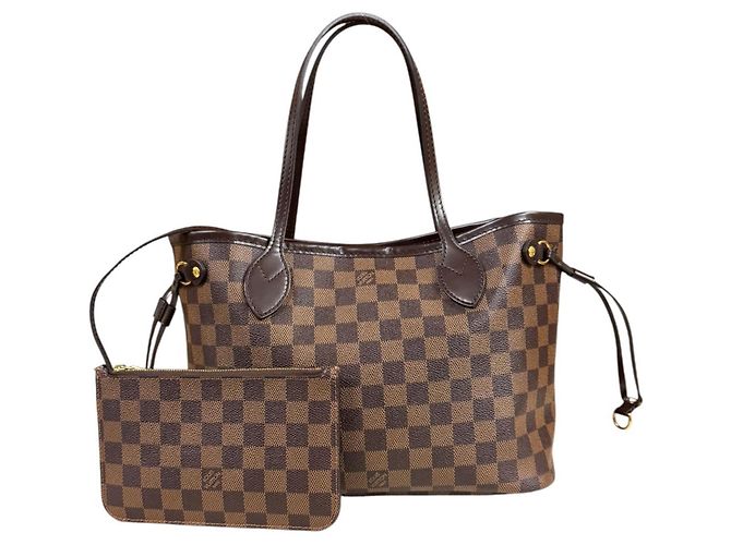 Saco Tote Louis Vuitton Neverfull PM Damier Marrom