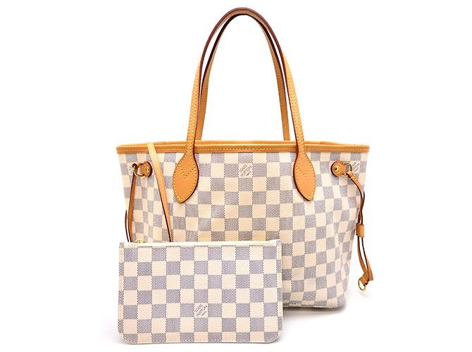 Borsa Tote Louis Vuitton Neverfull PM da donna Bianco