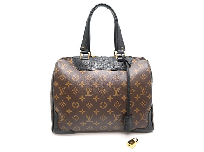 Sac à main Louis Vuitton Retiro Marron Noir