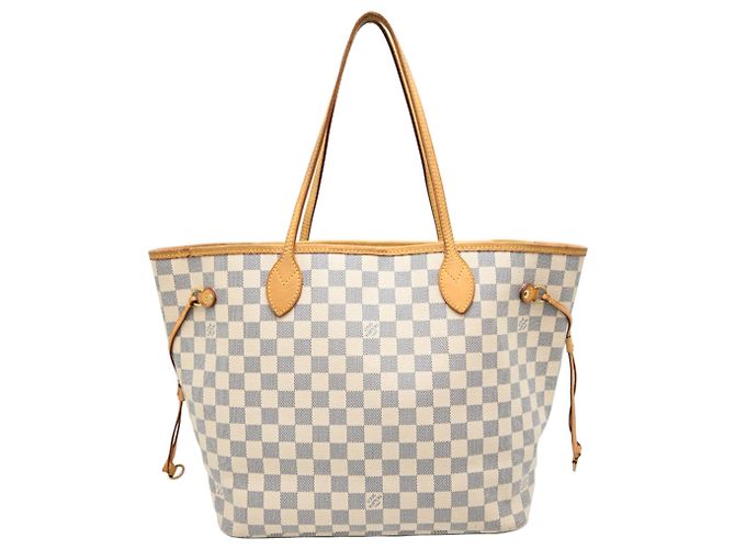 Louis Vuitton Neverfull MM Tote Bag Weiß