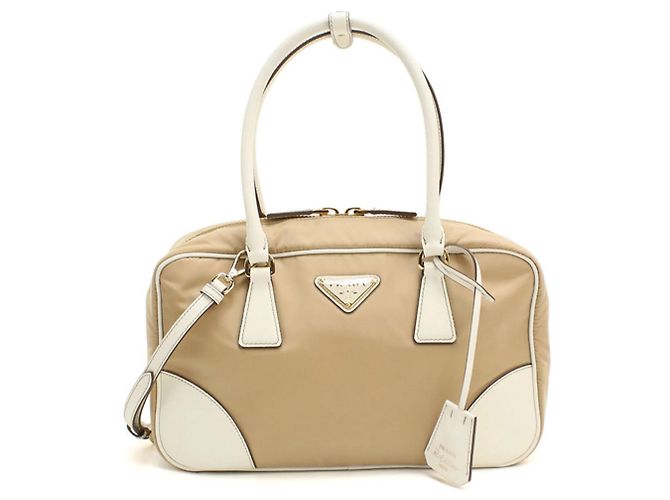 Bolsa de mão Prada 2WAY em Re-Nylon Bege