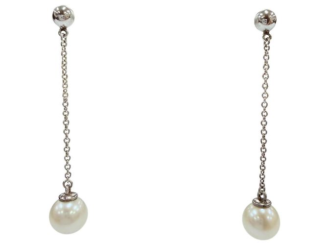 Tiffany & Co Orecchini a lobo in perle Tiffany Ziegfeld Collection Argento