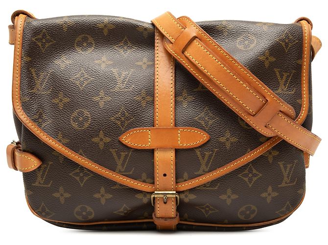 Louis Vuitton Brown Monogram Saumur 30 Marron