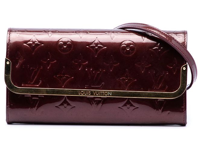 Louis Vuitton Red Monogram Vernis Rossmore MM Rouge Bordeaux