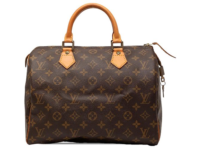 Louis Vuitton Brown Monogram Speedy 30 Marrom