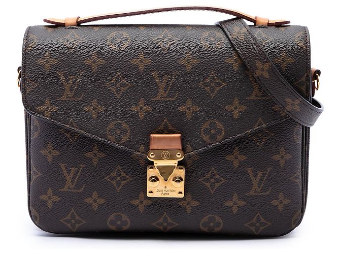 Louis Vuitton Brown Monogram Pochette Metis Marron