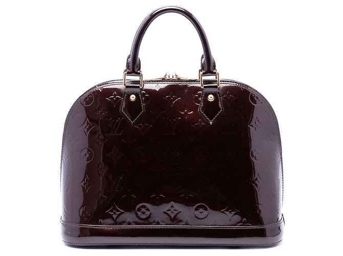 Louis Vuitton Purple Monogram Vernis Alma PM Púrpura