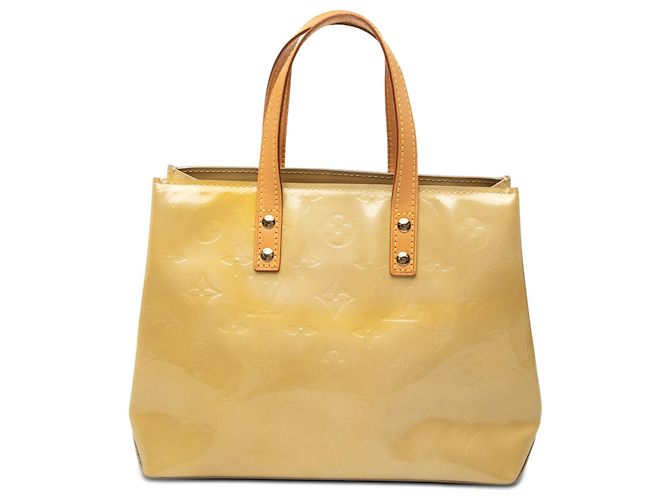 Louis Vuitton Beige Monogram Vernis Reade PM