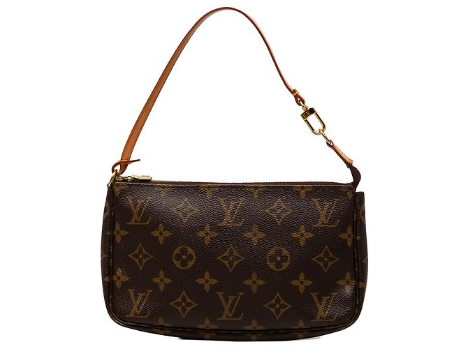 Louis Vuitton Brown Monogram Pochette Accessoires Marrom